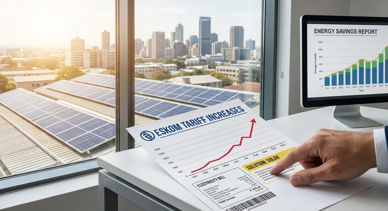 Eskom electricity tariff increases and solar as a hedge for South African businesses