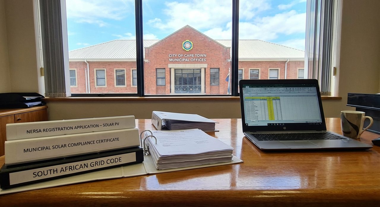 NERSA SSEG registration documents for South African solar installation